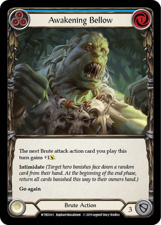 Awakening Bellow (Blue) Unlimited Edition Rainbow Foil