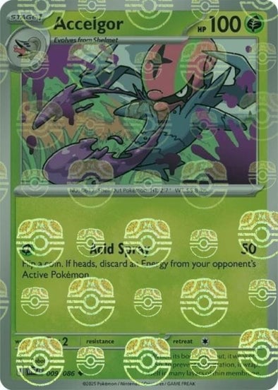 Accelgor (Master Ball Pattern) [WHT - 009/086]