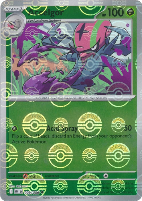Accelgor (Poke Ball Pattern) [WHT - 009/086]