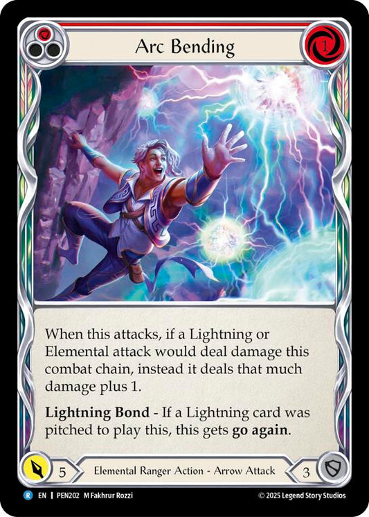 Arc Bending (Red) Rainbow Foil