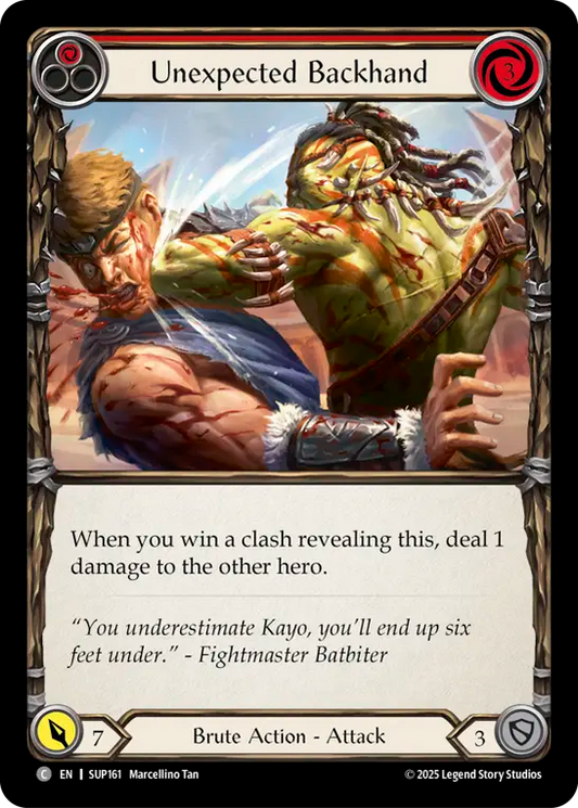 Unexpected Backhand (Red) [SUP161] (Super Slam)