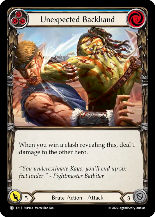 Unexpected Backhand (Blue) [SUP163] (Super Slam)