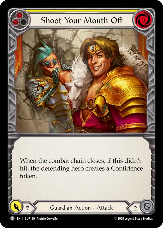 Shoot Your Mouth Off (Yellow) [SUP190] (Super Slam)